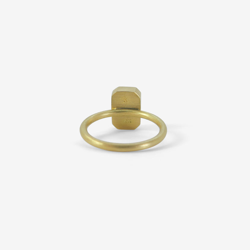 Gabriella Kiss 18k Square Peridot Ring | Quadrum Gallery